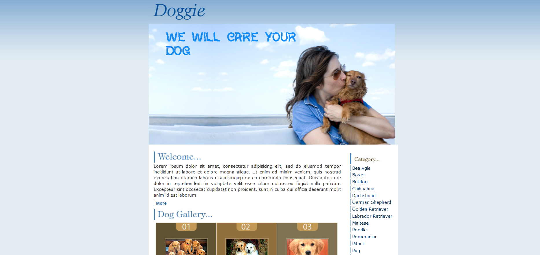 Шаблон сайта Животные №235