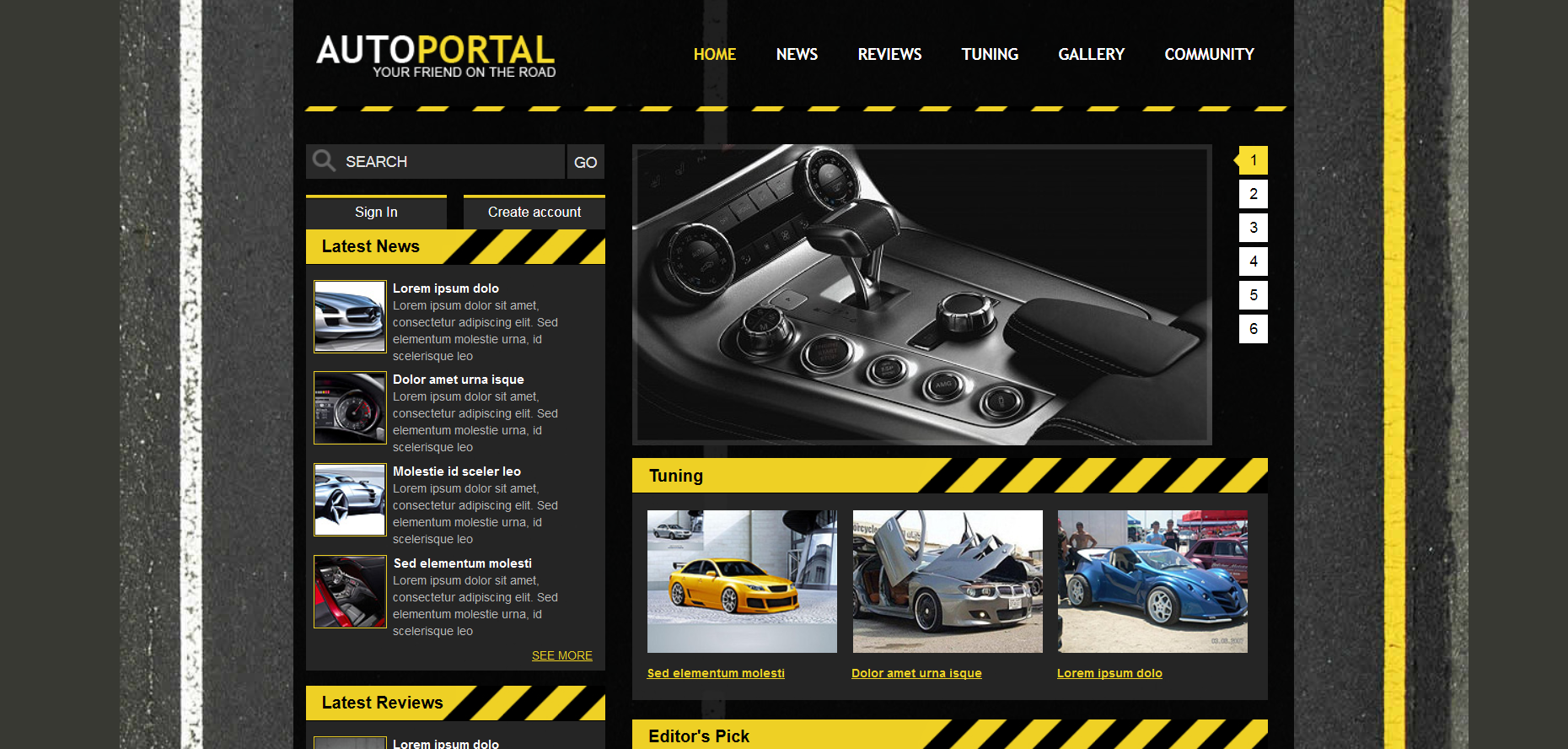 Шаблон сайта Авто №516