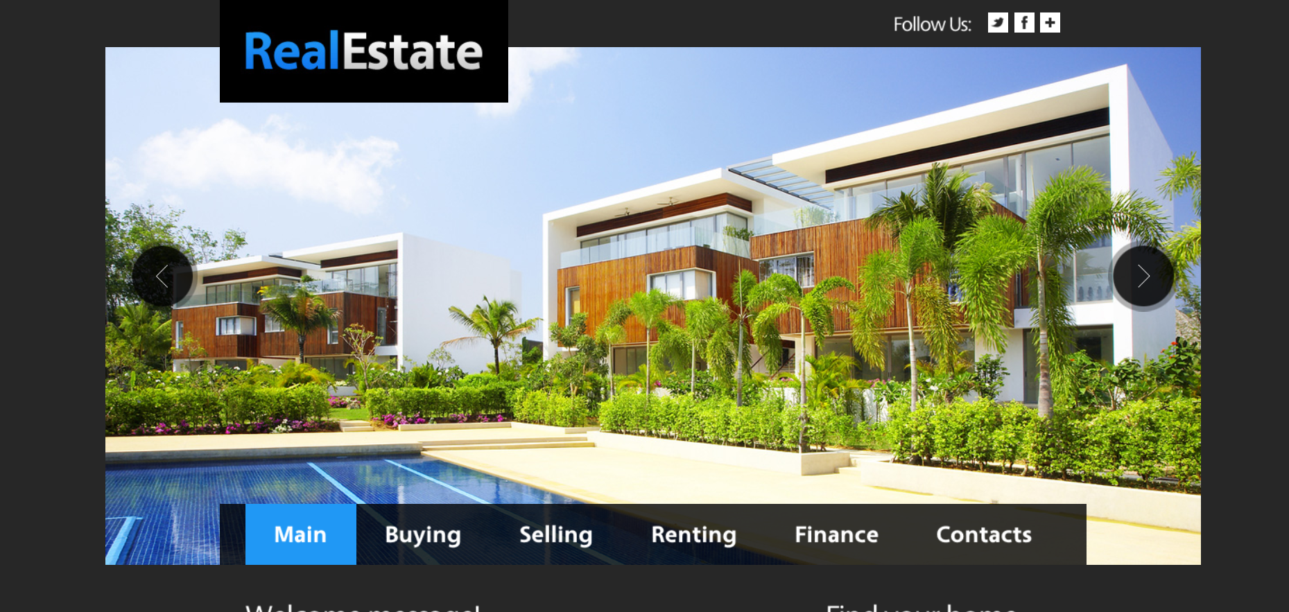 Шаблон сайта Недвижимость №83