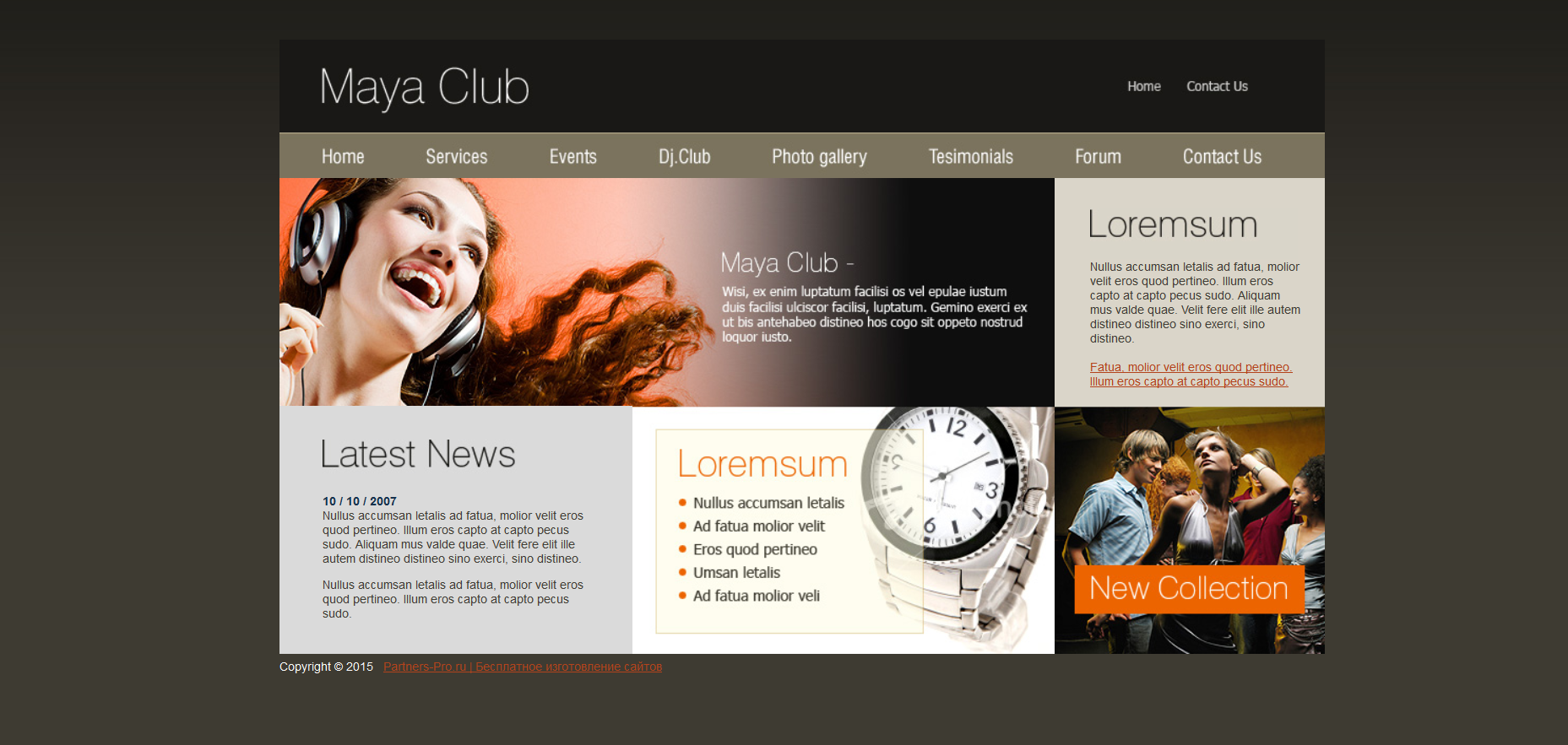 Шаблон сайта Персональные №546