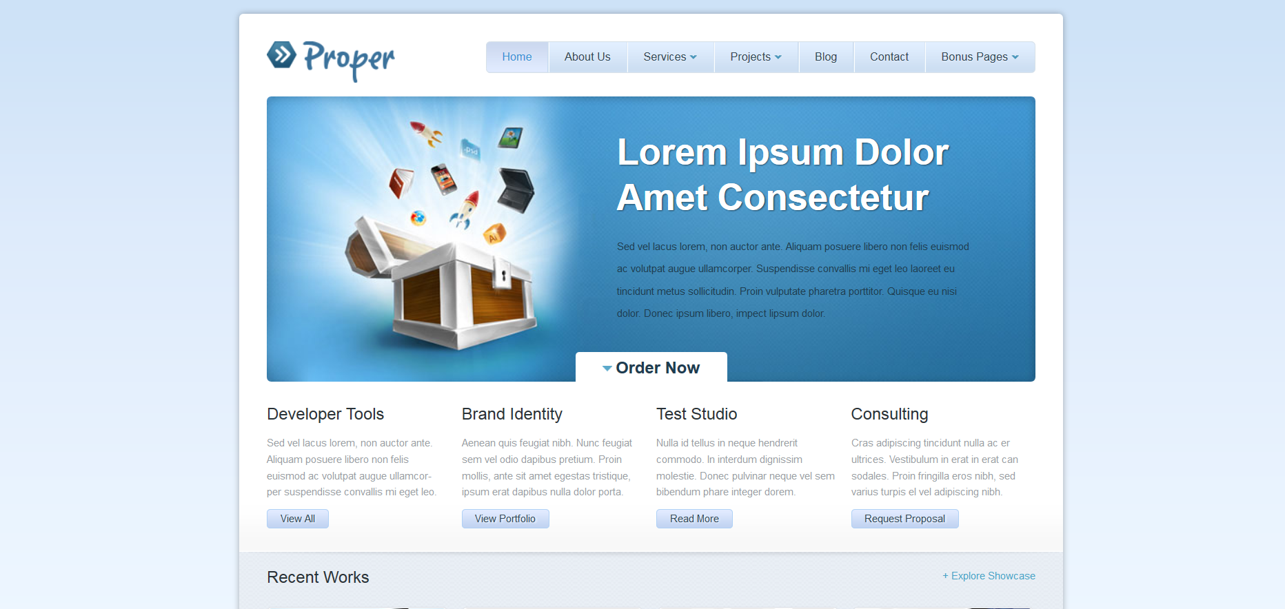 Шаблон сайта Веб №564